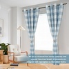 image:imageDriftAway Buffalo Plaid Blackout Curtains 2 Panels W52 x L54 RedWovendusty Blue