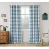 image:imageDriftAway Buffalo Plaid Blackout Curtains 2 Panels W52 x L54 RedWovendusty Blue
