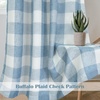 image:imageDriftAway Buffalo Plaid Blackout Curtains 2 Panels W52 x L54 RedWovendusty Blue