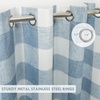image:imageDriftAway Buffalo Plaid Blackout Curtains 2 Panels W52 x L54 RedWovendusty Blue