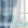 image:imageDriftAway Buffalo Plaid Blackout Curtains 2 Panels W52 x L54 RedWovendusty Blue