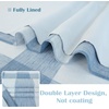 image:imageDriftAway Buffalo Plaid Blackout Curtains 2 Panels W52 x L54 RedWovendusty Blue