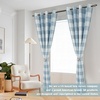 image:imageDriftAway Buffalo Plaid Blackout Curtains 2 Panels W52 x L54 RedWovendusty Blue