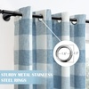 image:imageDriftAway Buffalo Plaid Blackout Curtains 2 Panels W52 x L54 RedWovendusty Blue