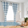image:imageDriftAway Buffalo Plaid Blackout Curtains 2 Panels W52 x L54 RedWovendusty Blue
