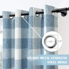 image:imageDriftAway Buffalo Plaid Blackout Curtains 2 Panels W52 x L54 RedWovendusty Blue