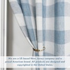image:imageDriftAway Buffalo Plaid Blackout Curtains 2 Panels W52 x L54 RedWovendusty Blue