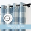 image:imageDriftAway Buffalo Plaid Blackout Curtains 2 Panels W52 x L54 RedWovendusty Blue