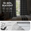 image:imageDriftAway Buffalo Plaid Blackout Curtains 2 Panels W52 x L54 RedWovengray