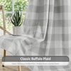 image:imageDriftAway Buffalo Plaid Blackout Curtains 2 Panels W52 x L54 RedWovengray