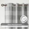 image:imageDriftAway Buffalo Plaid Blackout Curtains 2 Panels W52 x L54 RedWovengray