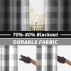 image:imageDriftAway Buffalo Plaid Blackout Curtains 2 Panels W52 x L54 RedWovengray