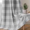 image:imageDriftAway Buffalo Plaid Blackout Curtains 2 Panels W52 x L54 RedWovengray
