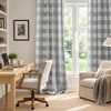 image:imageDriftAway Buffalo Plaid Blackout Curtains 2 Panels W52 x L54 RedWovengray