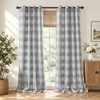image:imageDriftAway Buffalo Plaid Blackout Curtains 2 Panels W52 x L54 RedWovengray