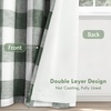 image:imageDriftAway Buffalo Plaid Blackout Curtains 2 Panels W52 x L54 RedWovenloden Green