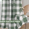 image:imageDriftAway Buffalo Plaid Blackout Curtains 2 Panels W52 x L54 RedWovenloden Green