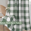 image:imageDriftAway Buffalo Plaid Blackout Curtains 2 Panels W52 x L54 RedWovenloden Green