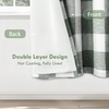 image:imageDriftAway Buffalo Plaid Blackout Curtains 2 Panels W52 x L54 RedWovenloden Green