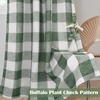 image:imageDriftAway Buffalo Plaid Blackout Curtains 2 Panels W52 x L54 RedWovenloden Green