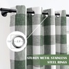 image:imageDriftAway Buffalo Plaid Blackout Curtains 2 Panels W52 x L54 RedWovenloden Green