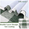 image:imageDriftAway Buffalo Plaid Blackout Curtains 2 Panels W52 x L54 RedWovenloden Green