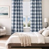 image:imageDriftAway Buffalo Plaid Blackout Curtains 2 Panels W52 x L54 RedWovennavy Blue