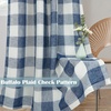 image:imageDriftAway Buffalo Plaid Blackout Curtains 2 Panels W52 x L54 RedWovennavy Blue
