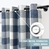 image:imageDriftAway Buffalo Plaid Blackout Curtains 2 Panels W52 x L54 RedWovennavy Blue