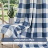 image:imageDriftAway Buffalo Plaid Blackout Curtains 2 Panels W52 x L54 RedWovennavy Blue