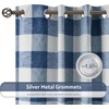 image:imageDriftAway Buffalo Plaid Blackout Curtains 2 Panels W52 x L54 RedWovennavy Blue