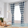 image:imageDriftAway Buffalo Plaid Blackout Curtains 2 Panels W52 x L54 RedWovennavy Blue