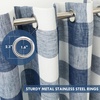 image:imageDriftAway Buffalo Plaid Blackout Curtains 2 Panels W52 x L54 RedWovennavy Blue