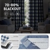 image:imageDriftAway Buffalo Plaid Blackout Curtains 2 Panels W52 x L54 RedWovennavy Blue