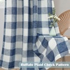 image:imageDriftAway Buffalo Plaid Blackout Curtains 2 Panels W52 x L54 RedWovennavy Blue