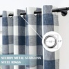image:imageDriftAway Buffalo Plaid Blackout Curtains 2 Panels W52 x L54 RedWovennavy Blue