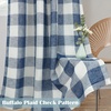 image:imageDriftAway Buffalo Plaid Blackout Curtains 2 Panels W52 x L54 RedWovennavy Blue