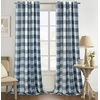 image:imageDriftAway Buffalo Plaid Blackout Curtains 2 Panels W52 x L54 RedWovennavy Blue
