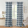 image:imageDriftAway Buffalo Plaid Blackout Curtains 2 Panels W52 x L54 RedWovennavy Blue