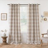 image:imageDriftAway Buffalo Plaid Blackout Curtains 2 Panels W52 x L54 RedWoventaupe