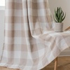image:imageDriftAway Buffalo Plaid Blackout Curtains 2 Panels W52 x L54 RedWoventaupe