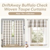 image:imageDriftAway Buffalo Plaid Blackout Curtains 2 Panels W52 x L54 RedWoventaupe