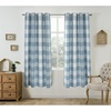 image:imageDriftAway Buffalo Plaid Blackout Curtains 2 Panels W52 x L54 RedWovendusty Blue