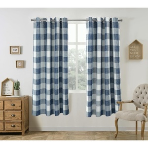 image:imageDriftAway Buffalo Plaid Blackout Curtains 2 Panels W52 x L54 RedWovennavy Blue